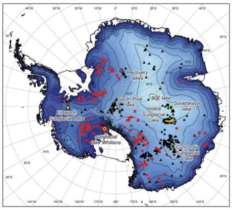subglacial lakes